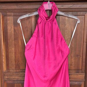 Final Price-Quick Sale-Lovers & Friends Hot Pink Mini Halter Dress-Small (NWT)